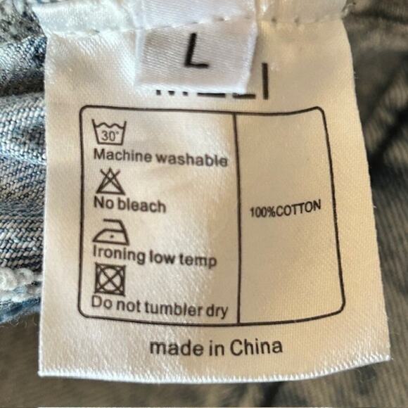 Vintage-Inspired Blue Meli Button Front Denim Skirt size Large - Picture 5 of 5